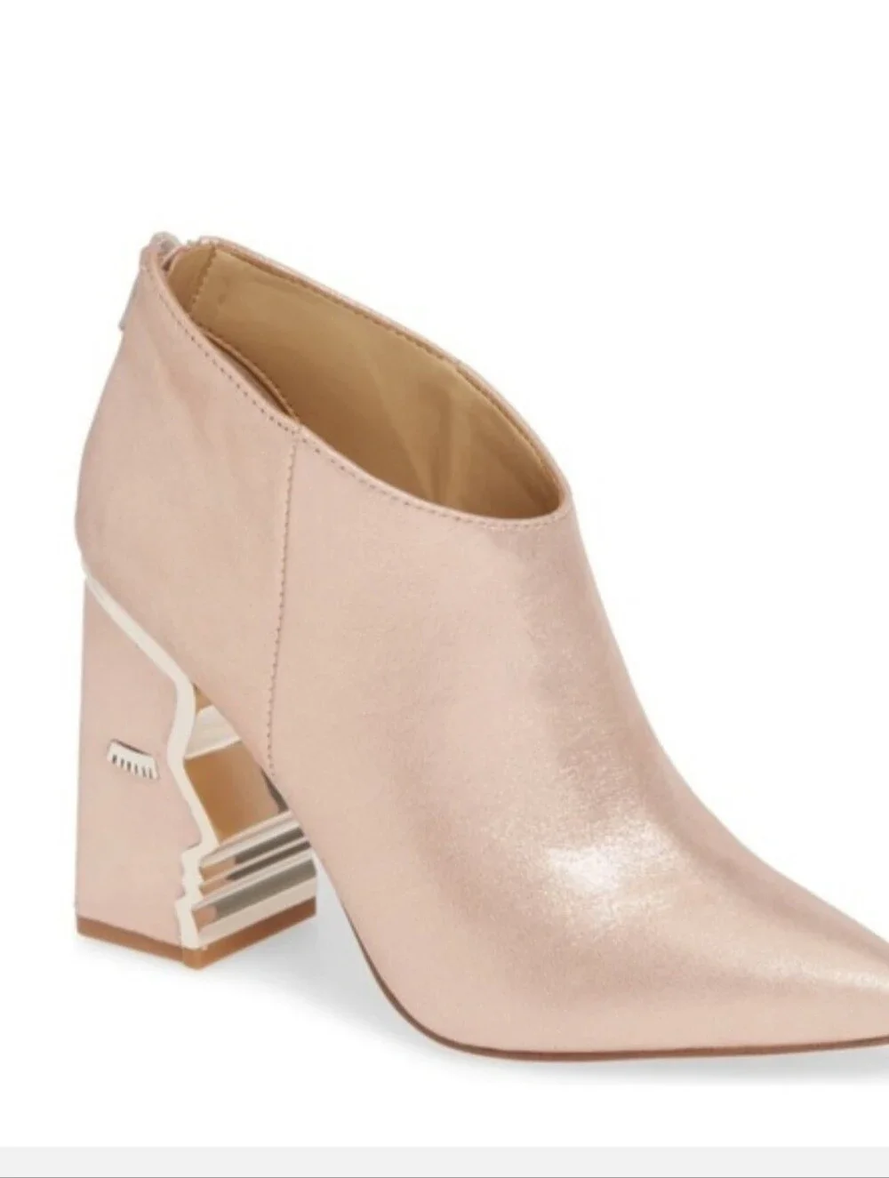 KATY PERRY Leather Gypsy Face Booties Sterling Pink  Size 9